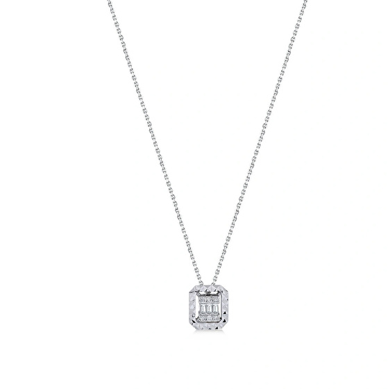 Baguette Diamant Halskette