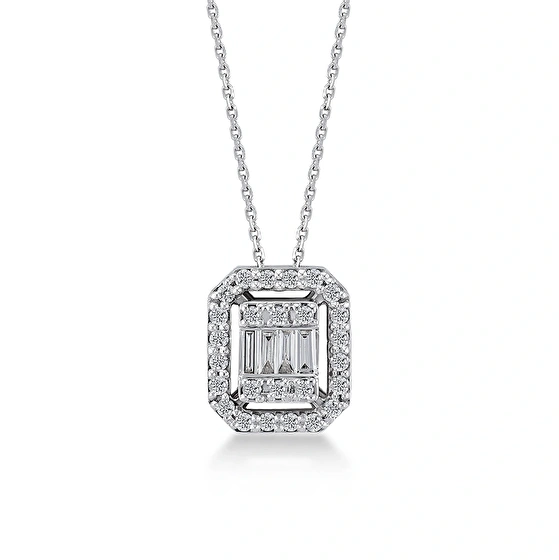 Baguette Diamant Halskette