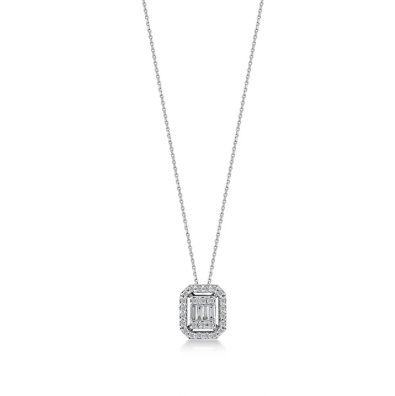 Baguette Diamant Halskette