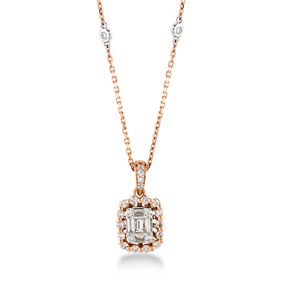 Baguette Diamant Halskette