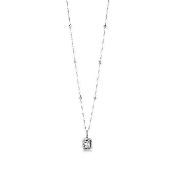 Baguette Diamant Halskette