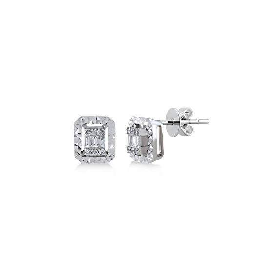 Baguette Diamant Ohrstecker