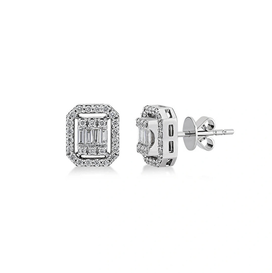 Baguette Diamant Ohrstecker