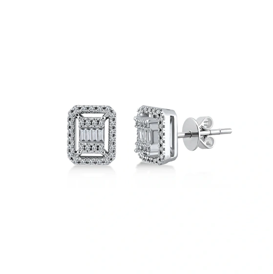 Baguette Diamant Ohrstecker