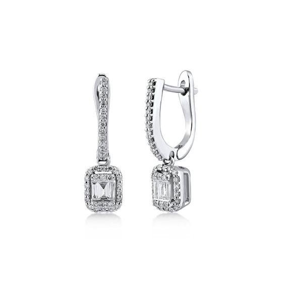 Baguette Diamant Ohrring