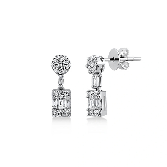 Baguette Diamant Ohrstecker