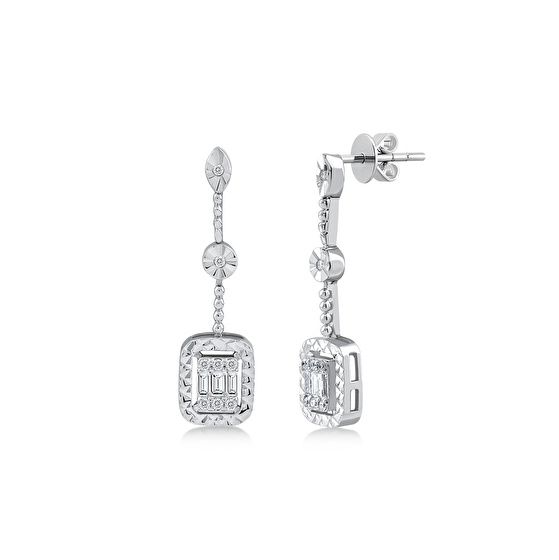 Baguette Diamant Ohrring