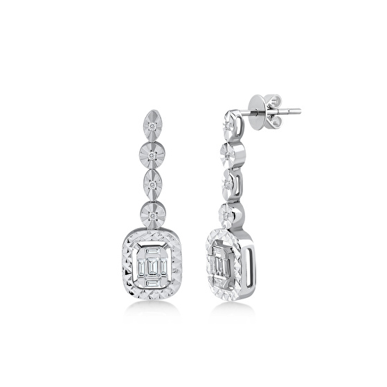 Baguette Diamant Ohrring