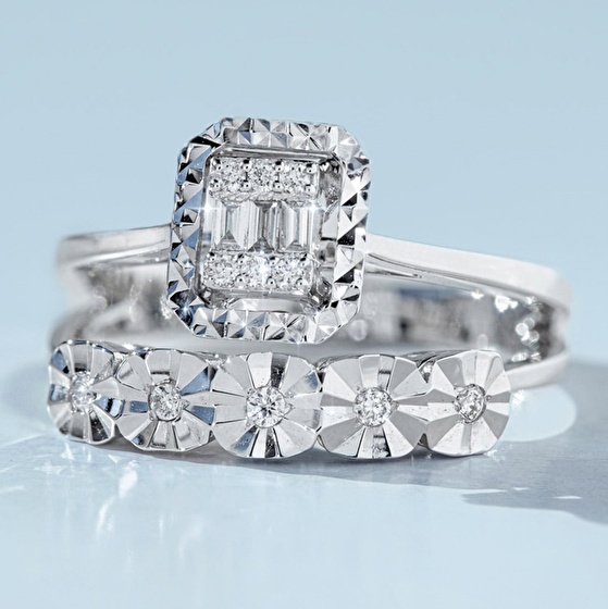 Twin Baguette Diamantring