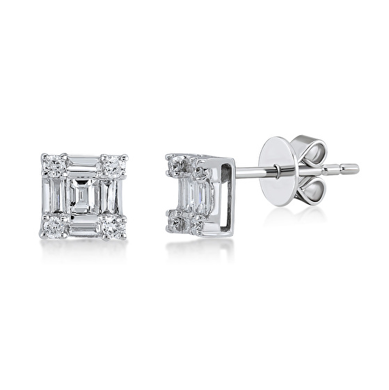 Baguette Diamant Ohrring