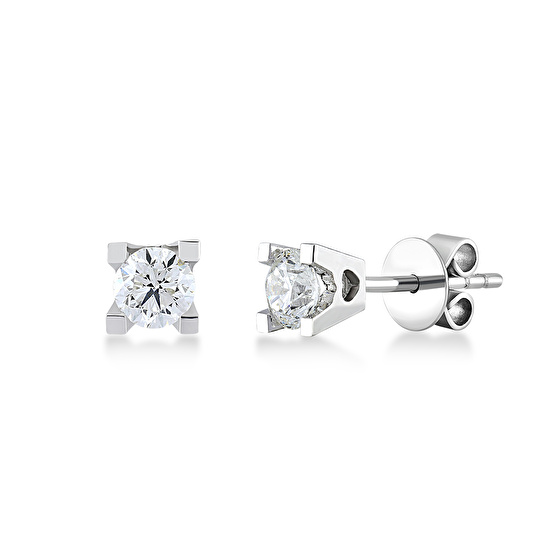 Solitär Diamant Ohrring