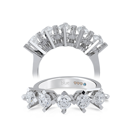 Fünfstein Diamantring