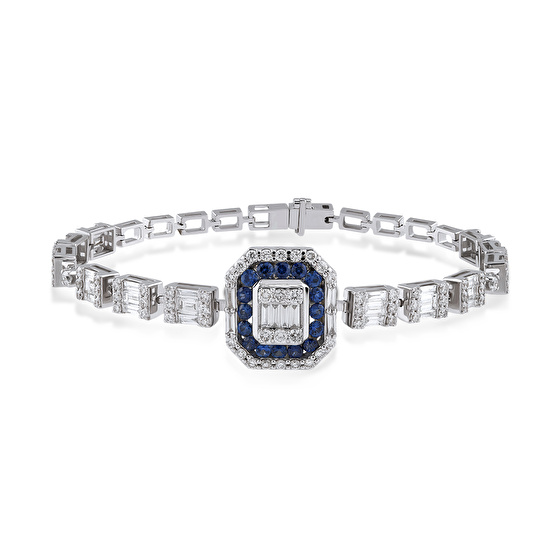Saphir Diamant Armband