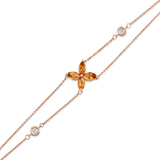 citrin Diamantarmband