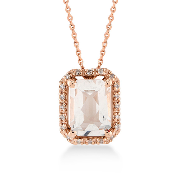 Topas Diamant Halskette