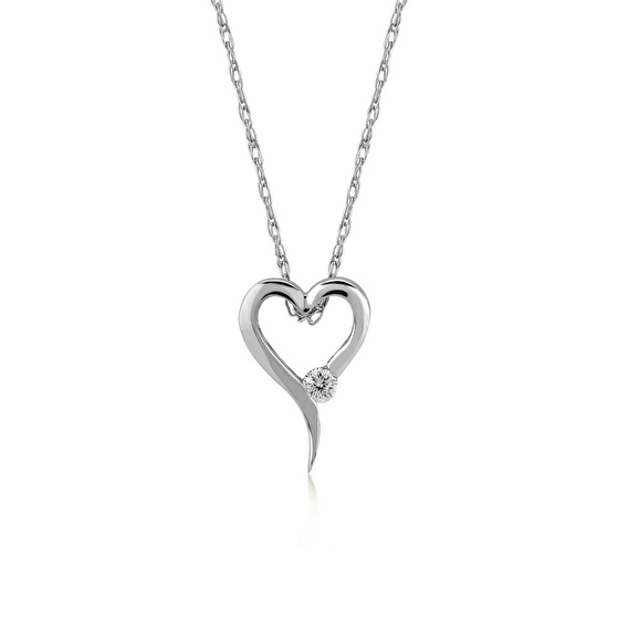 Herz Diamant Halskette