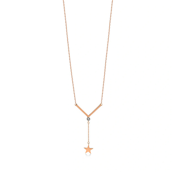 Stern Diamant Halskette