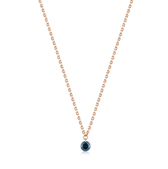 Blauer Diamant Design Halskette