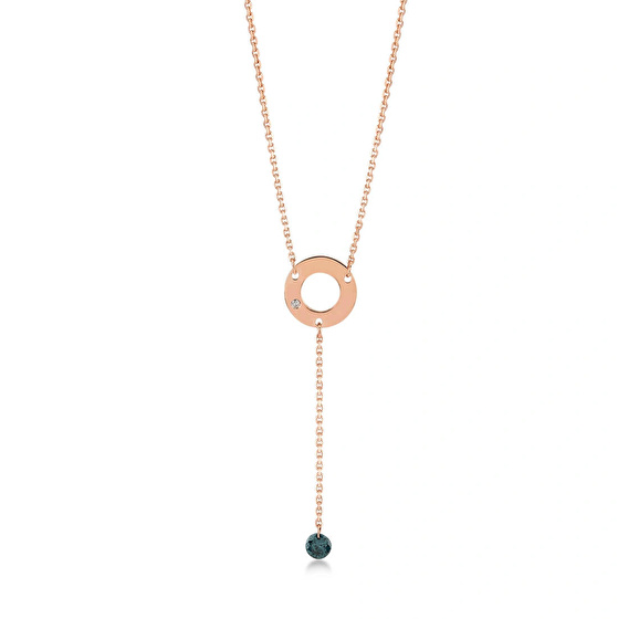 Blauer Diamant Design Halskette