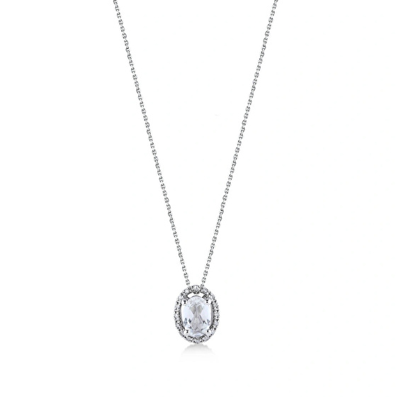 Topas Diamant Halskette