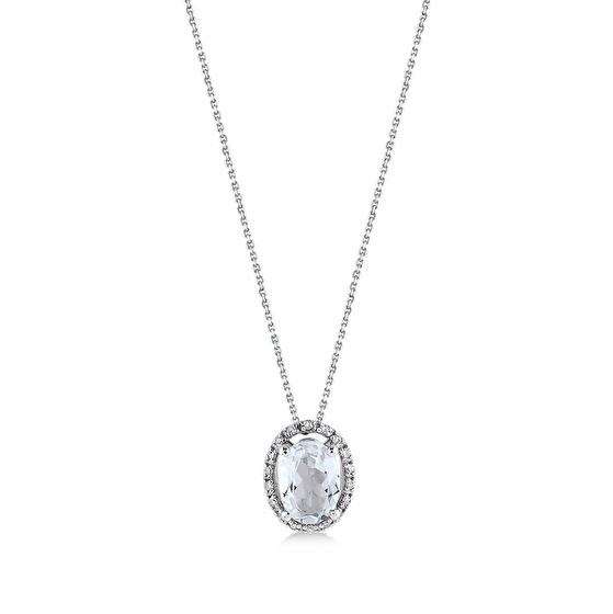 Topas Diamant Halskette
