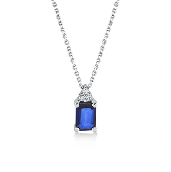 Saphir Diamant Halskette