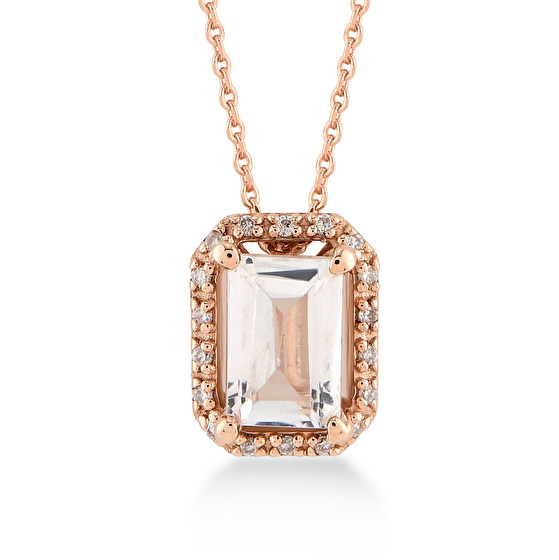 Topas Diamant Halskette