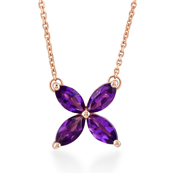 Amethyst Diamant Halskette