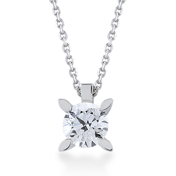 Solitär Diamant Halskette