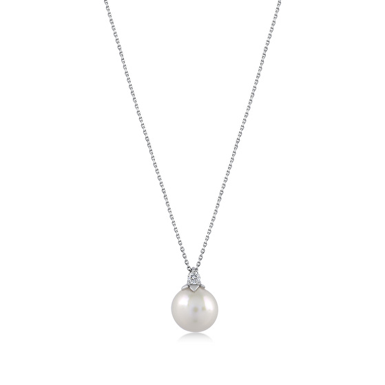 Perle Diamant Ohrring