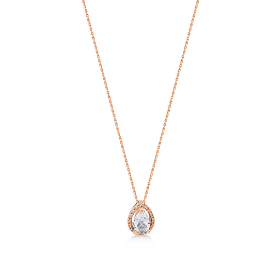 Diamant Topas Halskette