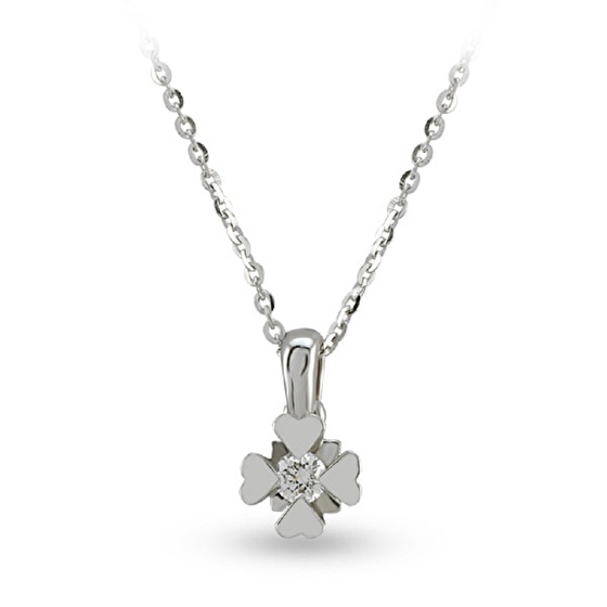 Solitär Diamant Halskette