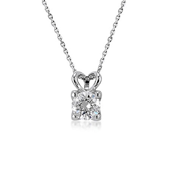 Solitär Diamant Halskette