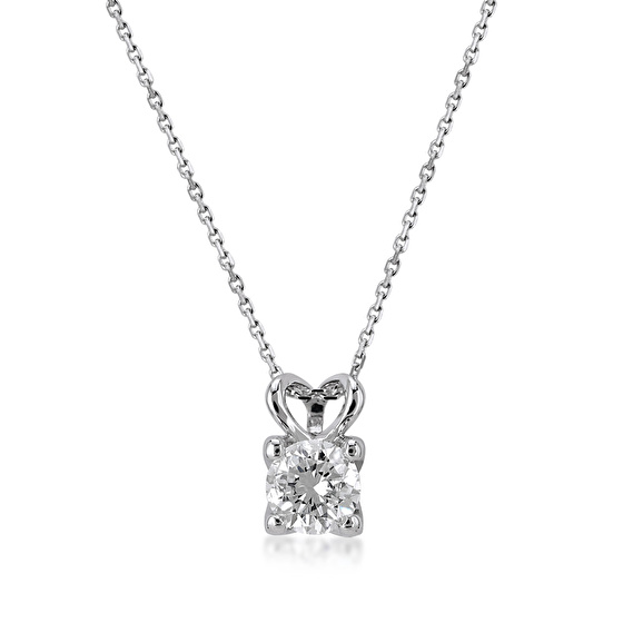 Solitär Diamant Halskette