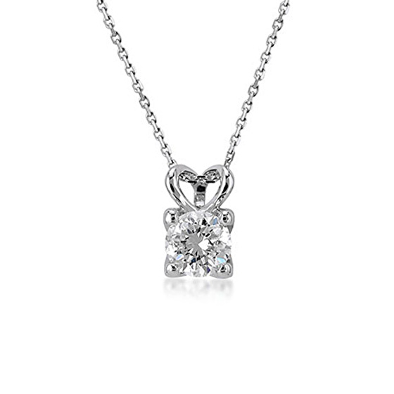 Solitär Diamant Halskette