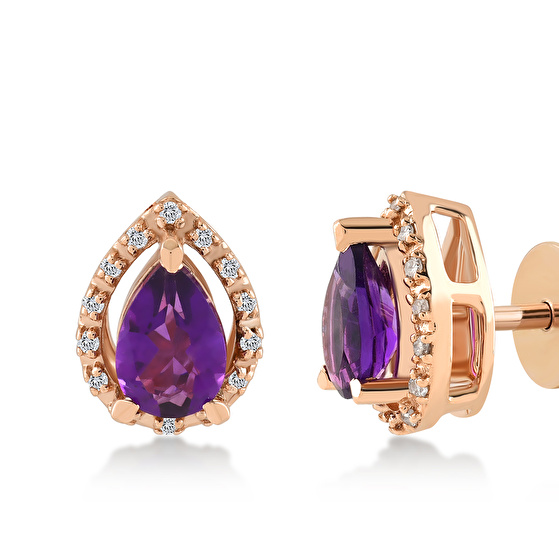 Amethyst Ohrring