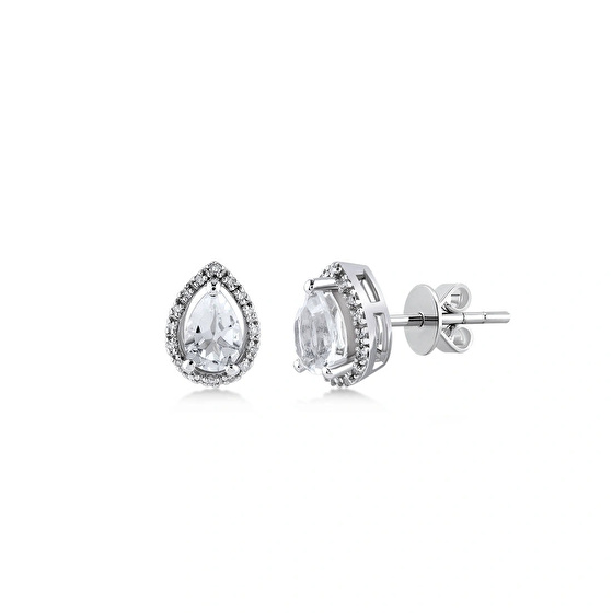 Topas Diamant Ohrstecker
