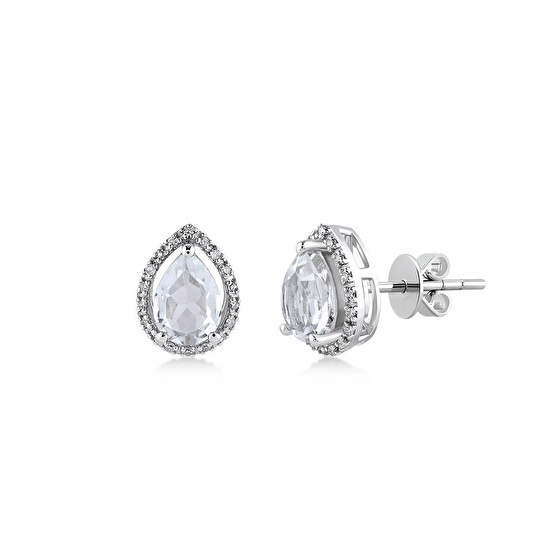 Topas Diamant Ohrstecker