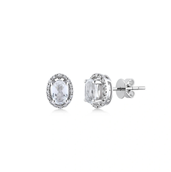 Topas Diamant Ohrstecker