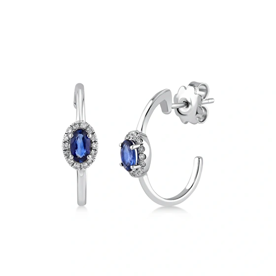 Saphir Diamant Ohrstecker