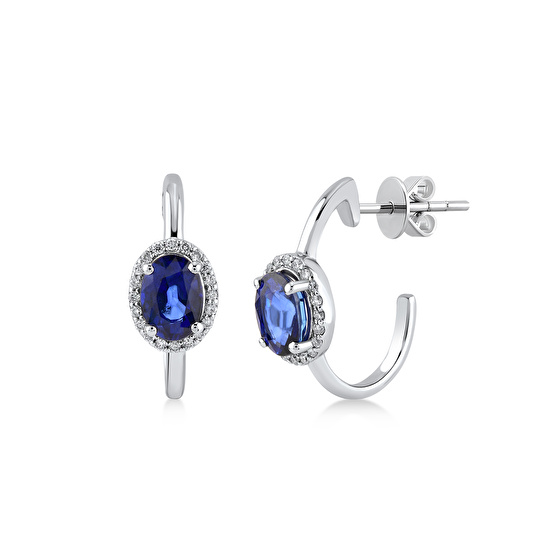 Saphir Diamant Ohrstecker