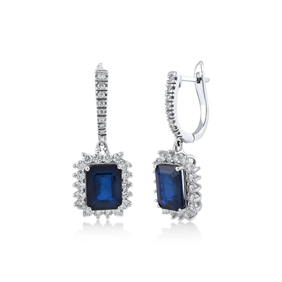 Saphir Diamant Ohrstecker