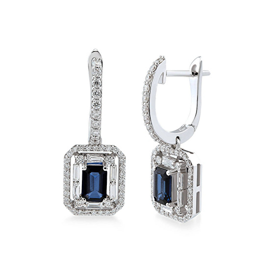 Saphir Diamant Ohrstecker