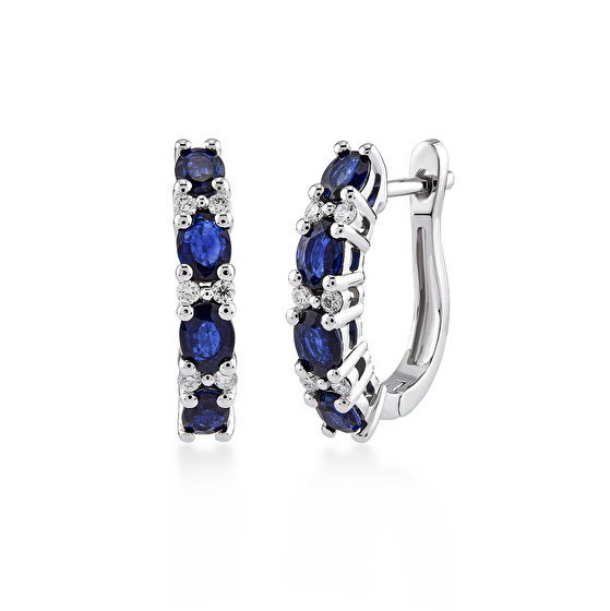Saphir Diamant Ohrringe