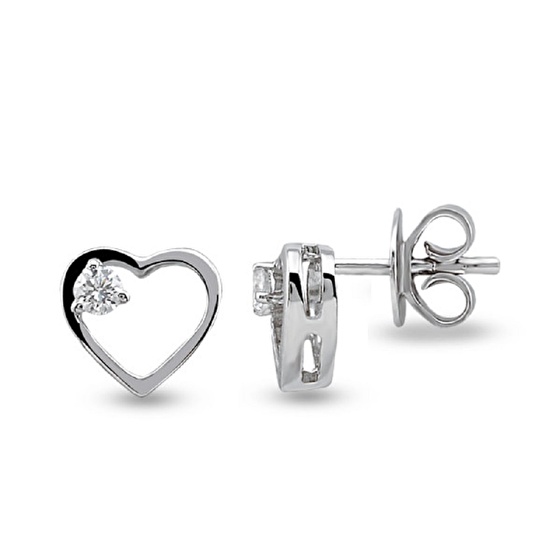 Herz Diamant Ohrstecker