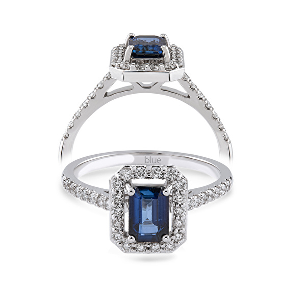 Saphir Diamantring