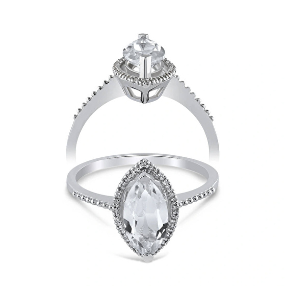 Topas Diamantring