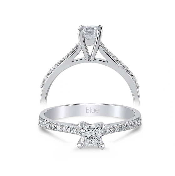 Seitenstein Diamant Verlobungsring