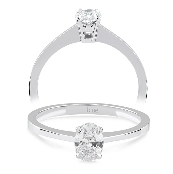 Oval Diamantring