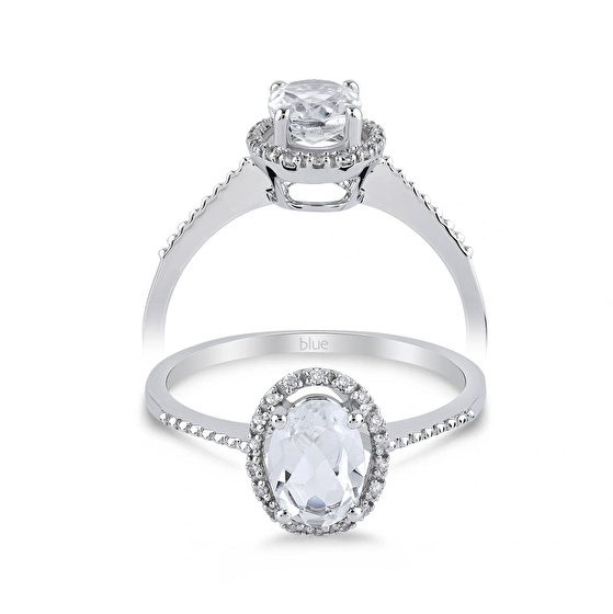 Topas Diamantring